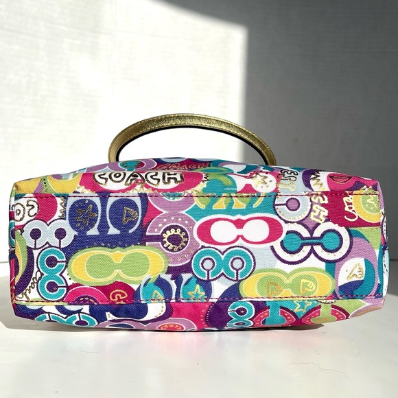 Coach Poppy Pop Graffiti Glam Mini Tote Bag - Picture 6 of 10